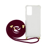 Case Ancus Crossbody for Xiaomi Redmi Note 12S with Red Strap