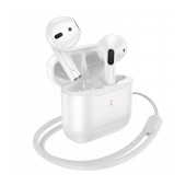 Wireless Hands Free Hoco EW53 Lucky TWS V.5.3 250mAh Mini Compatible with Siri and 4h Talk Time White