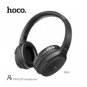 Wireless Stereo Headphone Hoco DW02 BT5.3 with Mic 3.5 Jack Micro SD 400mAh Foldable Black