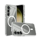 Case TPU Ancus Magnetic Ring για Samsung SM-S916B Galaxy S23+ 5G Transparent