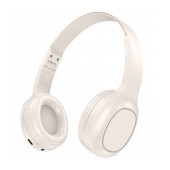Wireless Stereo Headphone Hoco W46 Charm V5.3 200mAh AUX port White