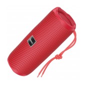 Wireless Speaker Hoco HC16 Vocal Sports BT 5.3 1200mAh 2x5W with USB Micro SD 3.5mm FM and LED Red