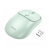 Wireless Mouse Hoco GM25 Royal Dual Mode 1600dpi 2.4GHz 4 Buttons Light Green