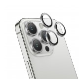 Camera Frame Film Hoco 3D Metal Frame V14 for Apple iPhone 15 Pro / 15 Pro Max Silver