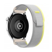 Watchband Hoco WH04 Belle Series Nylon for Samsung Huawei Xiaomi Vivo OPPO etc 20mm Universal Yellow-White