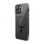 Case  Hoco Premium Series Transparent Magnetic Mag-charge for Apple iPhone 15 Plus Smoke
