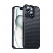 Case Hoco Premium Series AS7 Kevlar Magnetic Mag-charge and Slim for Apple iPhone 15 Plus MagSafe Black