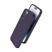 Case Hoco Magnetic Series Liquid Silicone with MagSafe for Apple iPhone 15 Pro Purple