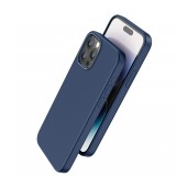 Case Hoco Magnetic Series Liquid Silicone with MagSafe for Apple iPhone 15 Pro Max Blue