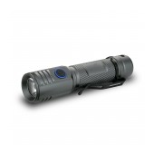 Rechargable Flashlight 2000 Lumens LED IPX6 2200mAh Run Time 4h Compact Size Black
