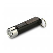 Keychain Rechargeable Flashlight Luxy Led 350 Lumens IPX4 300mAh with 9 Operating Modes and Mini Size Black