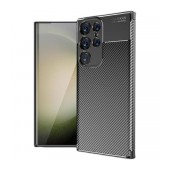 Case Ancus AutoFocus Carbon Fiber για Samsung SM-S928 Galaxy S24 Ultra 5G Black