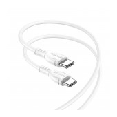 Data Cable Borofone BX51 Triumph USB-C to USB-C 60W 1m White