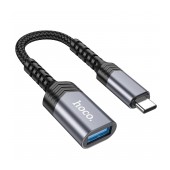 Hoco UA24 USB-C to USB 3.0 with OTG 5Gbps Charging Function 5V/4A and Short Anti-bending Cable Grey