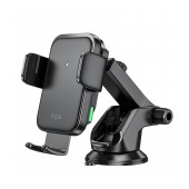 Car Mount Hoco HW11 Jenny with Wireless Fast Charger έως 15W and Arm Extension Black 4.5