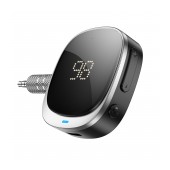 Bluetooth FM Transmitter Hoco E80 Travel USB-C AUX 3.5mm v5.3 250mAh 12h Play Tme with Bult-in Microphone and LED Display