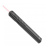 Laser Pointer Hoco GM200 Smart PPT Page Turning Pen with Magnetic USB Absortion and Red Light 100m Distance Cover Black