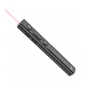 Laser Pointer Hoco GM201 Smart Page Turning Pen with Magnetic USB and USB-C Port and Red Light 100m Distance Cover Black