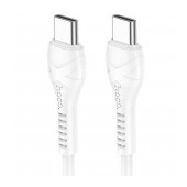 Data Cable Hoco X37 Cool Power USB-C to USB-C Fast Charging 60W 3A White 1m