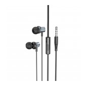 Hands Free Hoco M110 Encourage Universal Earphones Hi-Fi Stereo Deep Sound 3.5mm Metal Grey 1.2m