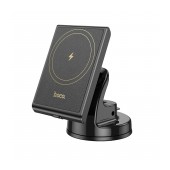 Car Mount Hoco HW20 Precious with Magnetic Wireless Fast Charger up to 15W USB Black 4.5